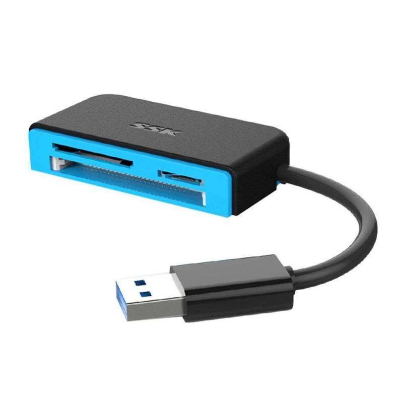 Bảng giá GOFT SSK SCRM330 USB3.0 Card Reader Super-speed All-in-1 Flash Memory Card Reader blue & black Phong Vũ