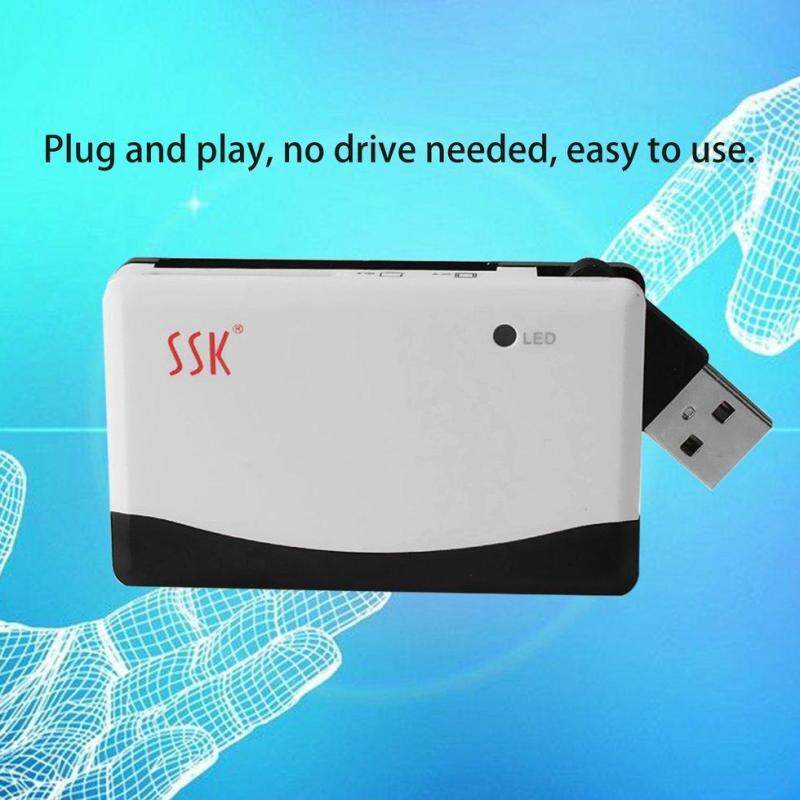 Bảng giá GOFT SSK SCRM010 All-in-1 Card Reader High Speed USB2.0 4 Card Slots Card Reader white & black Phong Vũ