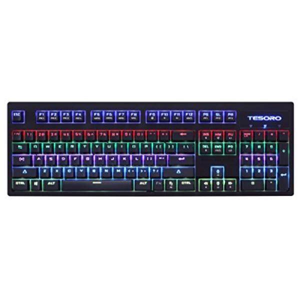 PC Game Hardware Tesoro Excalibur SE Spectrum Blue Optical Switch RGB LED Mechanical Gaming Keyboard, Black TS-G7SFL-SE B (BL) - intl Singapore