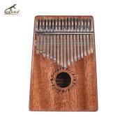 ammoonGECKO K17M 17 Key Piano Mbira Mahogany Solid Wood with Carry Bag