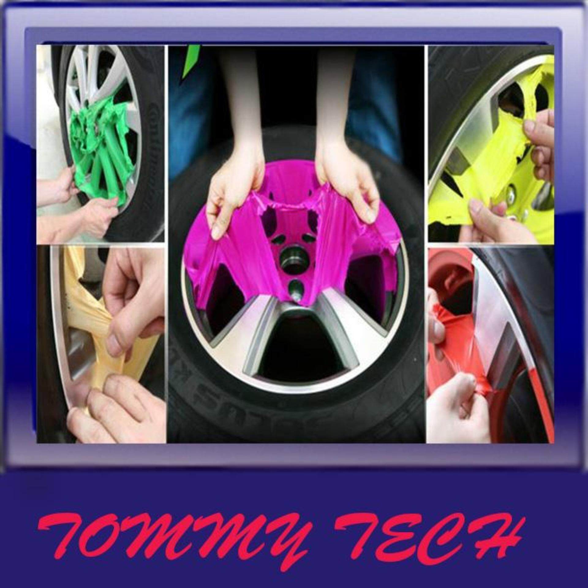 Gold 10pcs x Removable Car Wheel Rubber Spray Paint (450ML) Black New