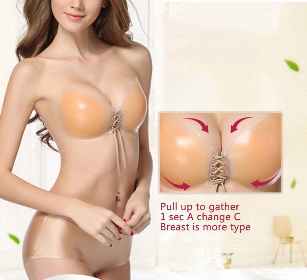 shangqing OXOQO Strapless Invisible Self Adhesive Silicone Push Up Bra Women Ladies Sexy Reusable Invisible Magic Strapless Backless Bra With Drawstring Nude shangqing OXOQO Strapless Invisible Self Adhesive Silicone Push Up Bra Women Ladies Sexy Reusable Invisible Magic Strapless Backless Bra With Drawstring Nude