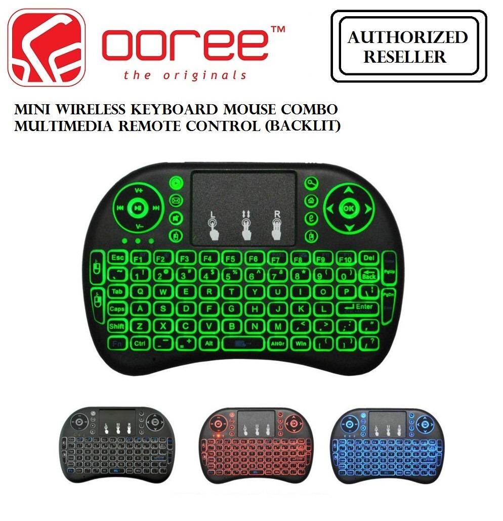 GENUINE KM35 Backlit Mini USB Wireless Keyboard Mouse Combo Multi-media Remote Control with Touchpad Function Handheld Keyboard