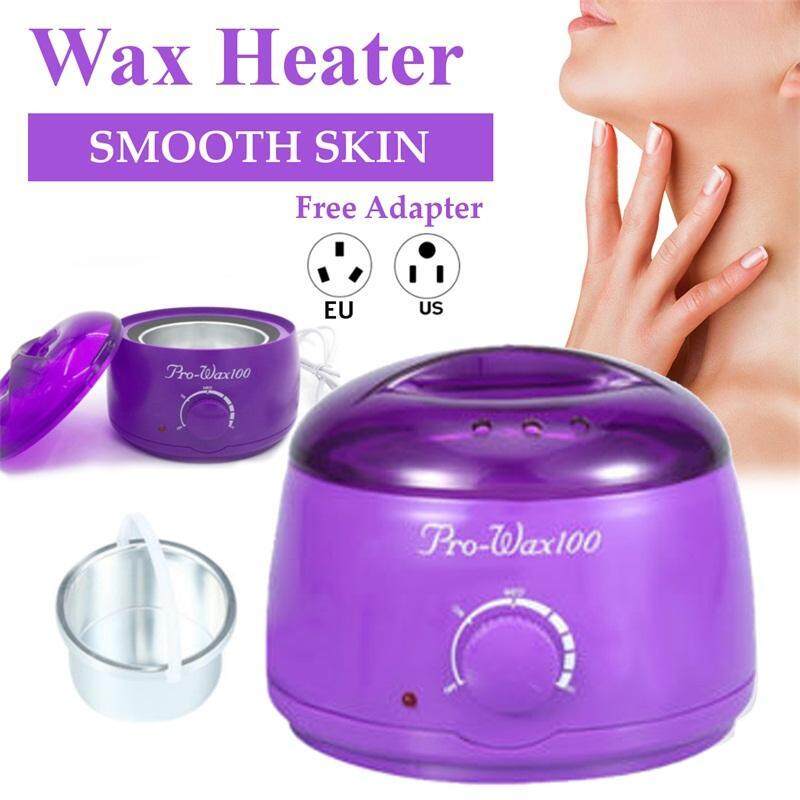 Pro Wax Kit Heater Pot Salon Waxing Hair Removal w/ 100g Brazilian Hot Wax Bean - intl nhập khẩu