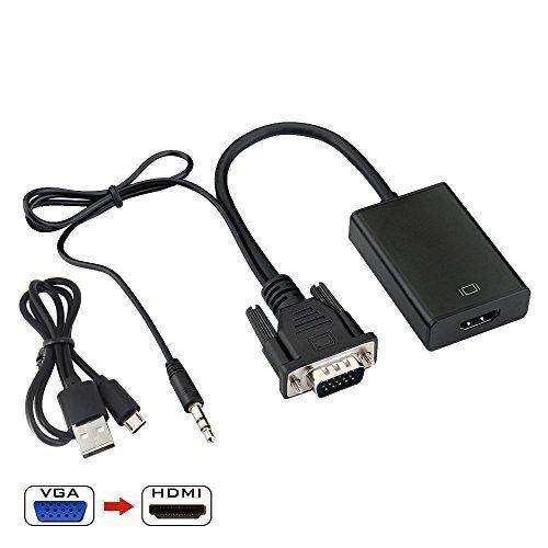 VGA Ke Adaptor Konventer HDMI Output 1080 P HD dengan Audio VGA2 3.5 Mm TV Bulldog Fresno State Kabel Video untuk TV PC