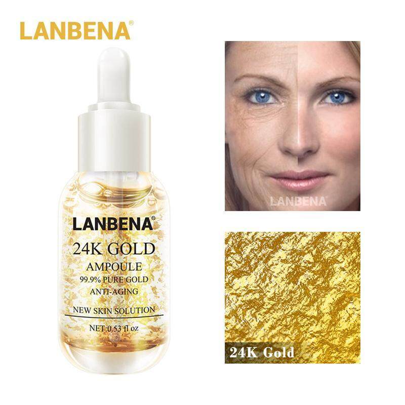 LANBENA Serum 24K Gold Ampoule Face Serum Concentrated Essence Anti-Aging Serum Repair Skin Whitening Skin Care Face Care cao cấp