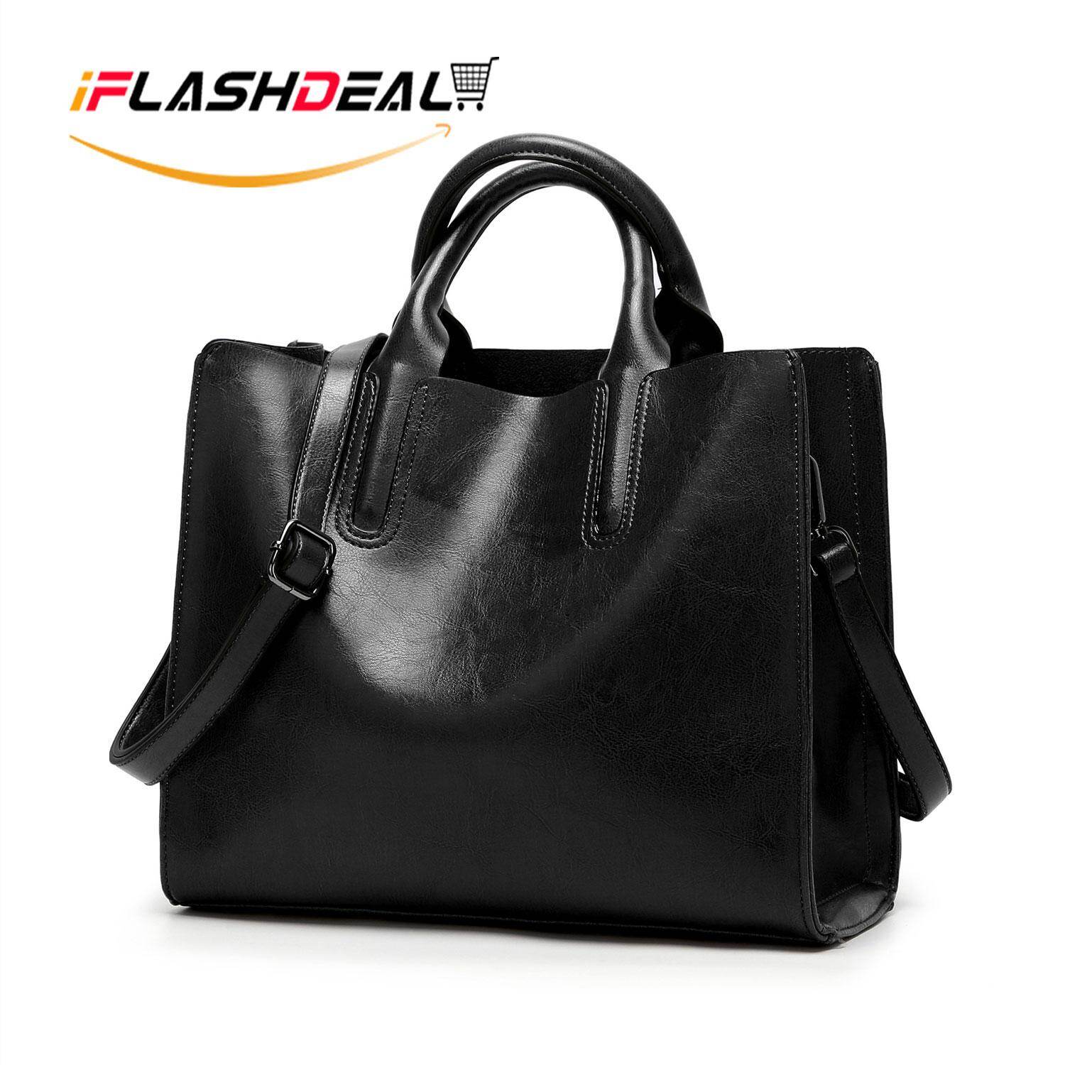 iFlashDeal Womens Tas Bahu Wanita Sling Bag Kapasitas Besar Tas Kulit Tas Pegangan Atas Handbag Fashion Purse Messenger Tote Shoulder Bag iFlashDeal Womens Tas Bahu Wanita Sling Bag Kapasitas Besar Tas Kulit Tas Pegangan Atas Handbag Fashion Purse Messenger Tote Shoulder Bag