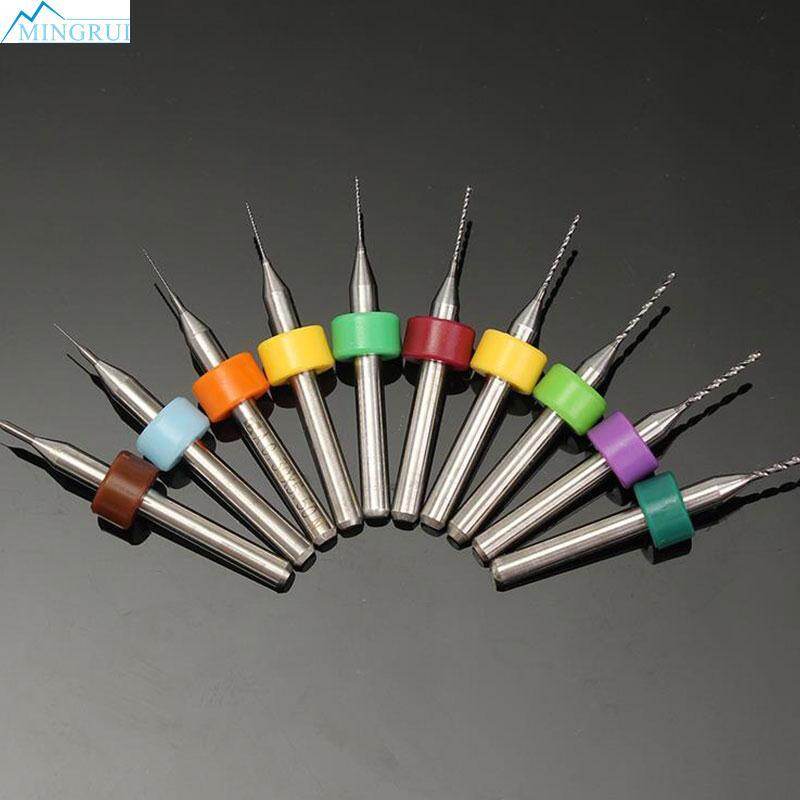 10PCS/Set 0.1-1.0mm Solid PCB Drill Bit for RepRap 3D Printer Accessories