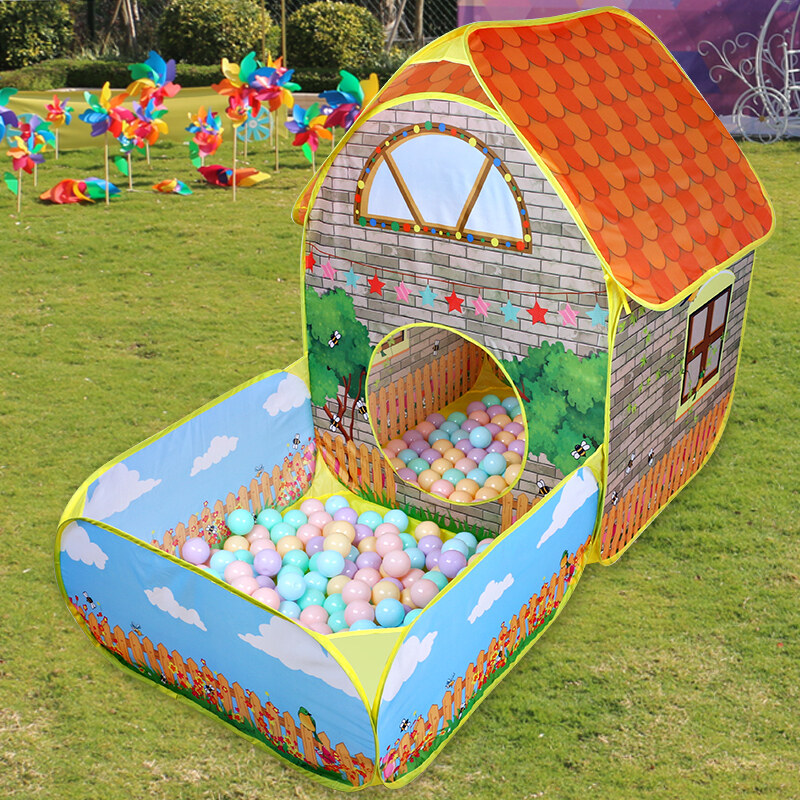 Trẻ Em Trẻ Em Pop up Lều Nhà Với Sân Vườn Bò Lều xếp Nhà Nam Nữ lều chơi