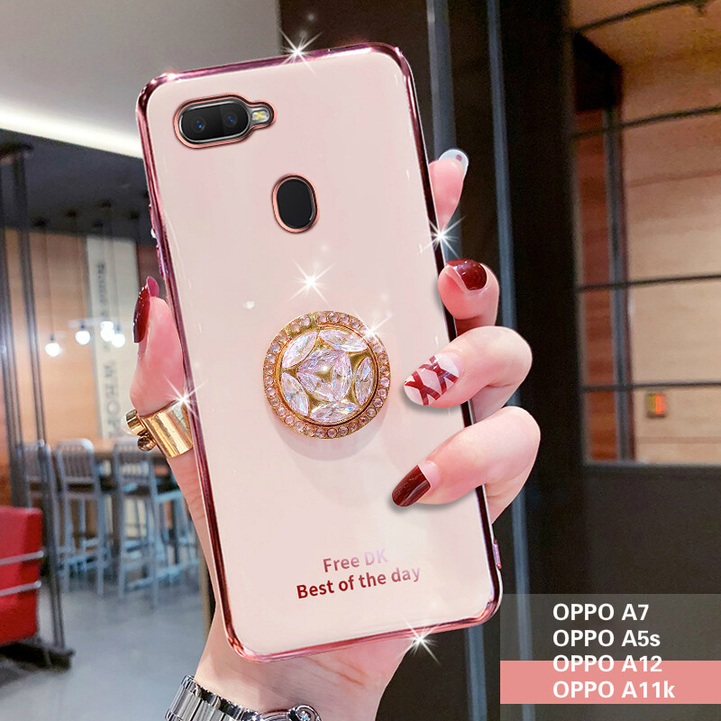 Dành Cho Oppo A7/Oppo A5S/OPPO A12/Oppo F9 Vỏ Điện Thoại Chữ Mạ Điện Cho Oppo A7/Oppo A5S/OPPO A12/Oppo F9 Vỏ Điện Thoại Pha Lê Lấp Lánh Ốp Lưng TPU Mềm