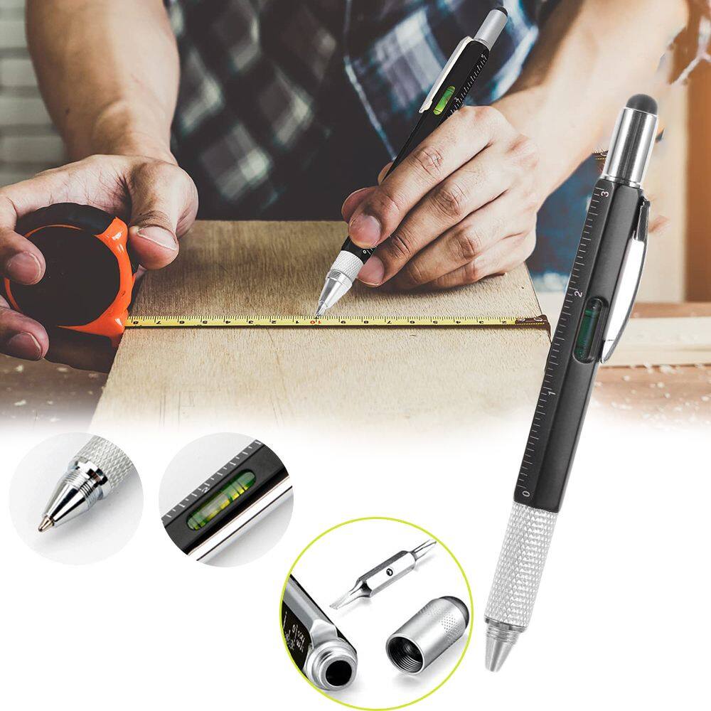 Irctbv công cụ xây dựng tuốc nơ vít màn hình cảm ứng Bút Bi Bút cảm ứng điện dung đa chức năng BÚT THƯỚC tiện ích