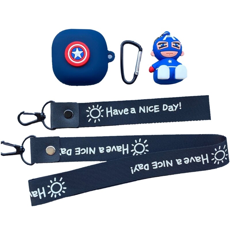 [Hot] Ốp Bảo Vệ Chống Bụi Siêu Anh Hùng Hoạt Hình Silicone Trường Hợp Dành Cho S-AMSUNG Tai Nghe Không Dây Sống Galaxy-Buds