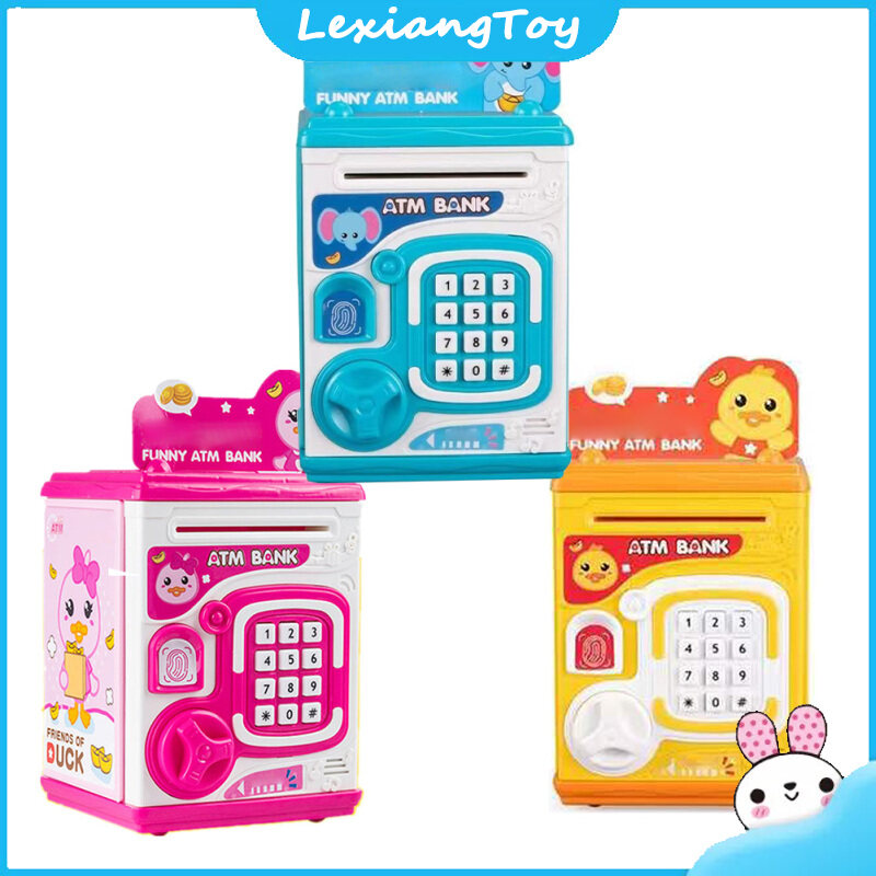 Lexiang Toy Piggy Bank Toy Electronic ATM Savings Machine Simulation