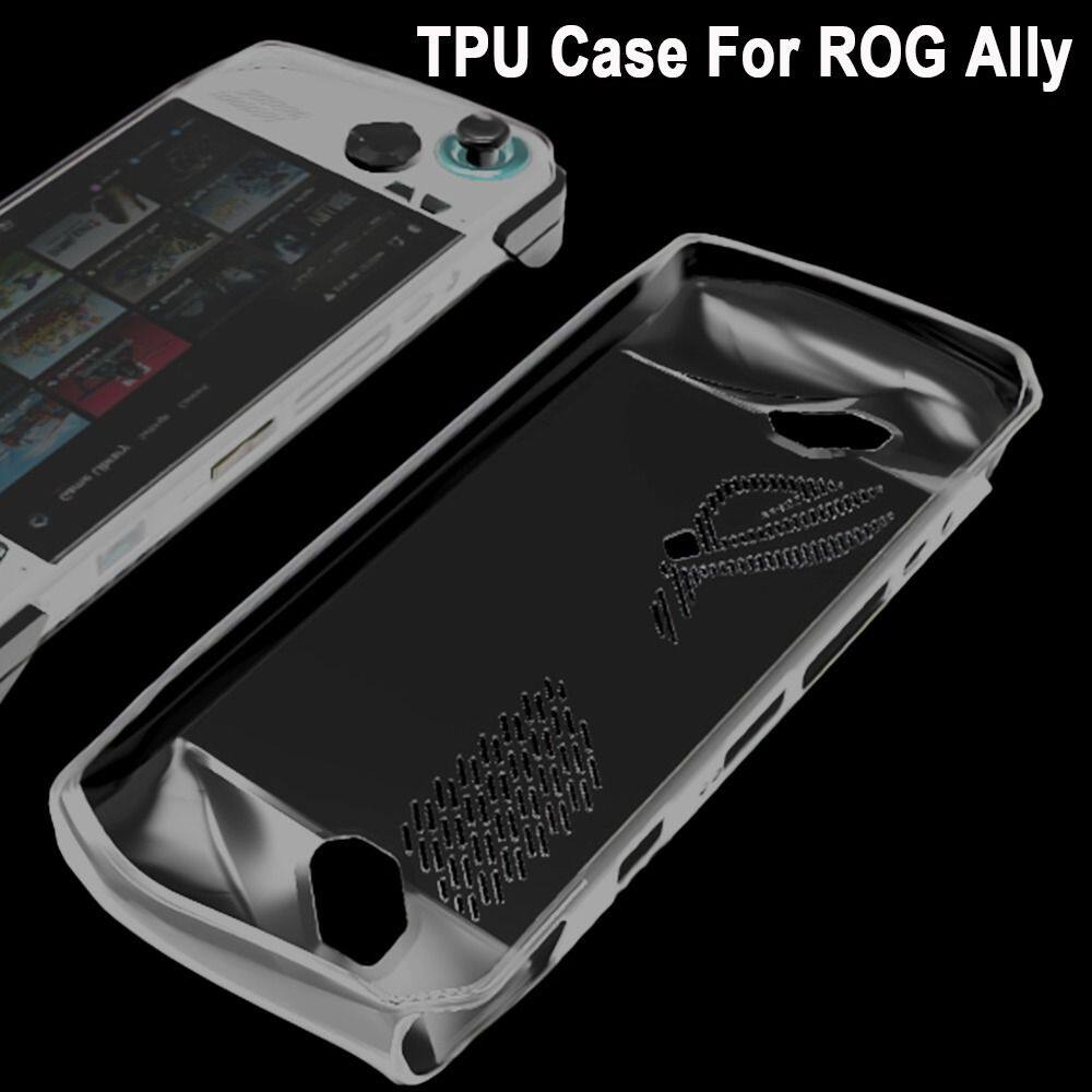 Univer bảo vệ vỏ bảo vệ bảng điều khiển cầm tay vỏ trong suốt mềm mới ốp lưng asus rog ally