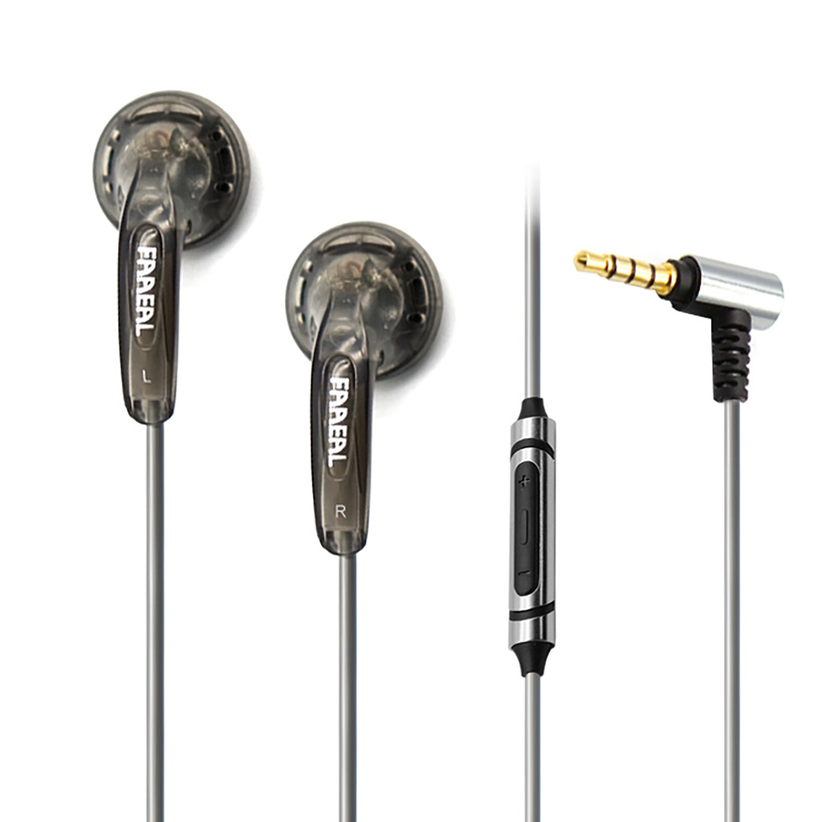 Tanjiaxun tai nghe nhét tai có dây giắc cắm 3.5mm điều khiển bằng nút iris faaeal kèm mic tai nghe nhét tai