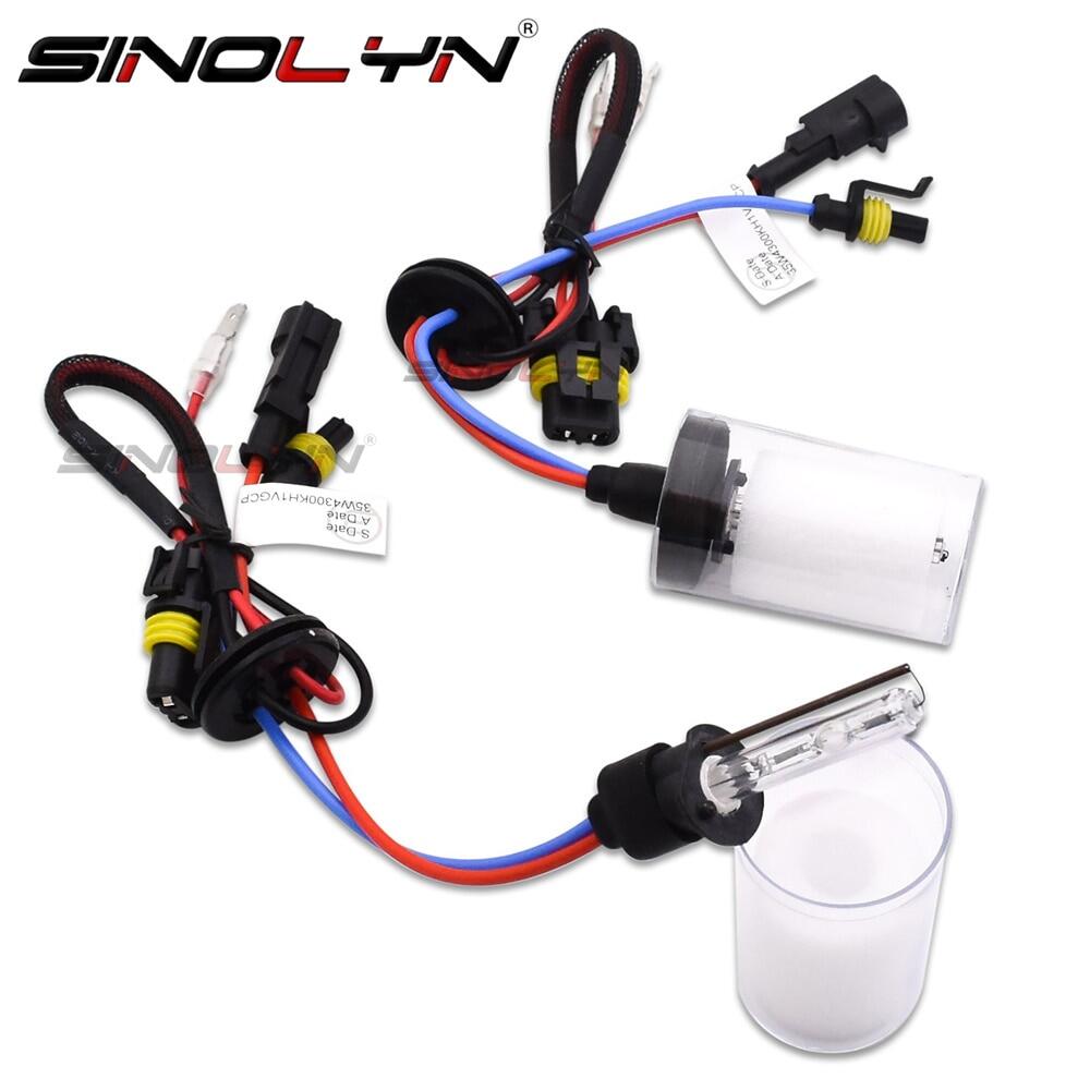 Sinolyn HID Xenon H7 H11 H1 D2S D2H 9005 9006 Bóng Đèn Cho Chiếu Đèn Pha Ống Kính Sương Mù Phụ Kiện Xe Hơi Điều Chỉnh 4300K 6000K 8000K 12V 35W
