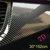 7D Waterproof Carbon Fiber Vinyl Car Wrap - 12" x 60"