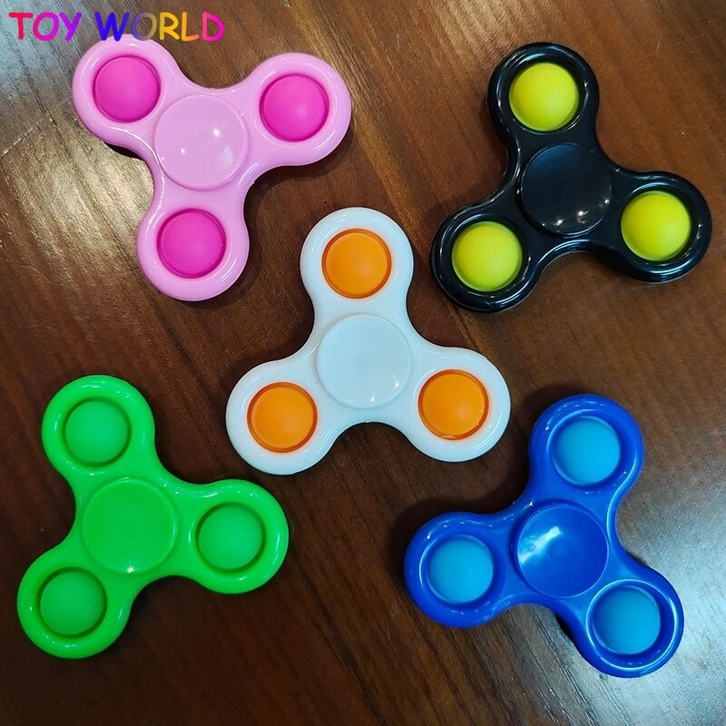 Pop It Fidget Toy Với Lúm Đồng Tiền Đơn Giản, Đồ Chơi Con Quay Ngón Tay Mới Lạ Fidget Popit Đồ Chơi Bàn Văn Phòng Lật Cảm Giác Giải Tỏa Căng Thẳng