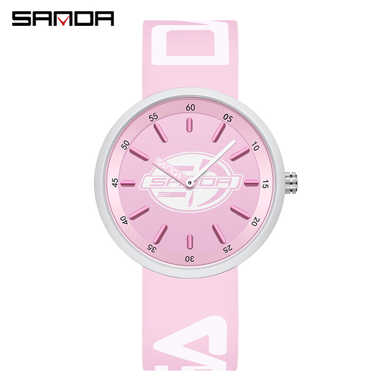 Sanda Couple Casual Simple Versatile Silicone Strap Sports Waterproof Luxury Quartz Watch Gift SD3211 ราคา 280 บาท*ส่งฟรี
