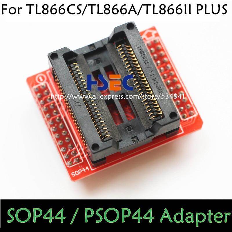 Free ship sop44 to dip40 adapter for minipro tl886cs tl866a xgecu tl866ii plus usb eeprom programmer tl866 tsop48 adapter socket