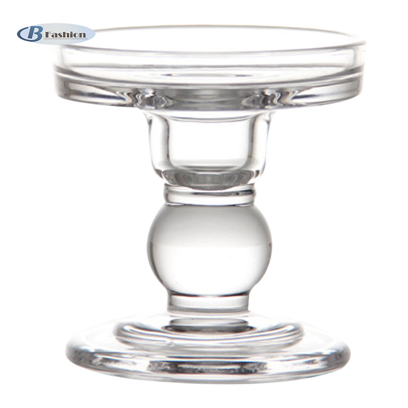 B-F Chân Nến Cao Chân Nến Thủy Tinh Trong Suốt Trang Trí Hoàn Hảo Chân Nến