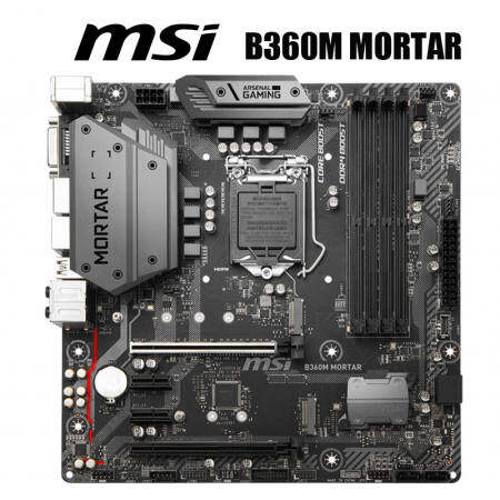 MSI B360M Mortar Gaming Motherboard - Used, 95% new