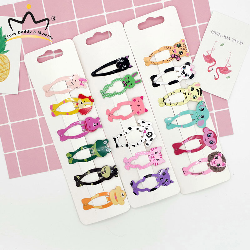 6 Cái/bộ Dễ Thương Sao Tóc Clip Kẹo Màu BB Kẹp Tóc Kim Loại Chụp Trẻ Em Tóc Barrettes Cô Gái Xinh Đẹp Tóc Phụ Kiện