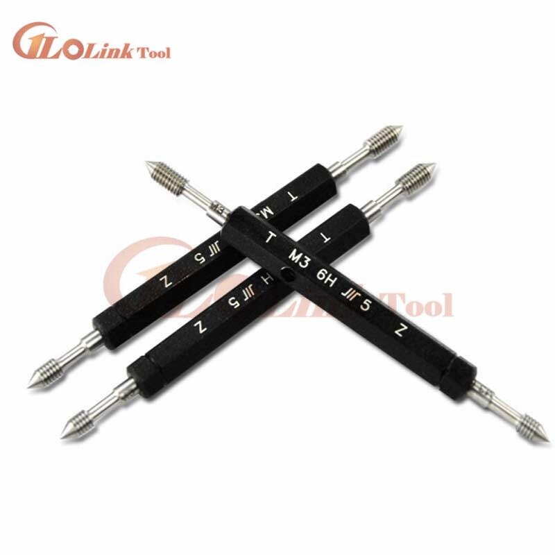 Đồng hồ đo ren tay cầm lục giác hai đầu bằng thép m2 m3 m4 m5 m6 m7 m8 m9 m10 metric 6h có hộp đựng