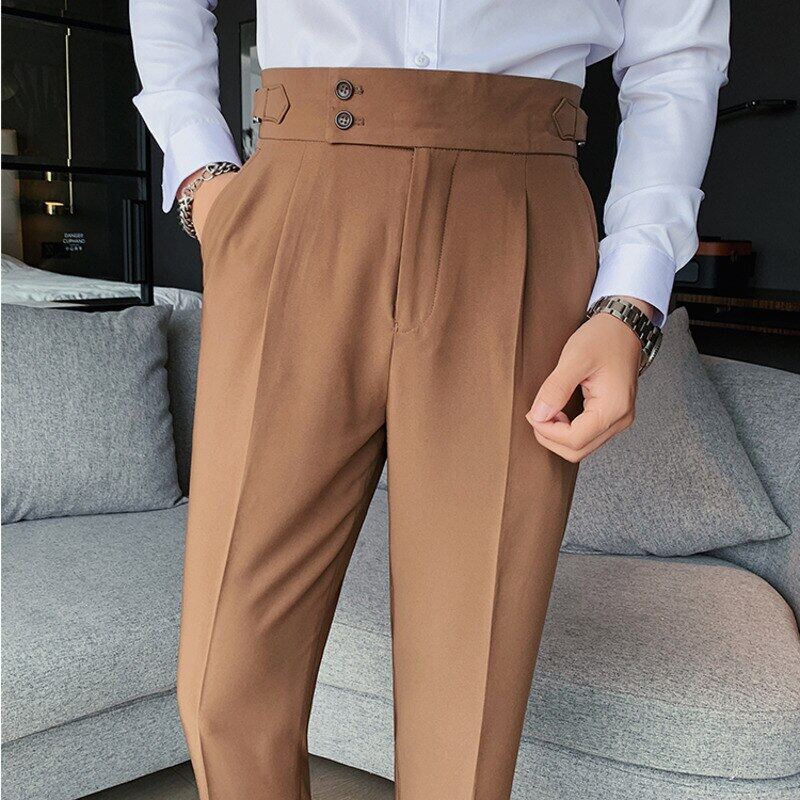 2021 công sở thời trang đơn giản Mens trang trọng công sở quần của nam giới xã hội quần menautumn quần âu cho nam giới pantalon trang phục Homme
