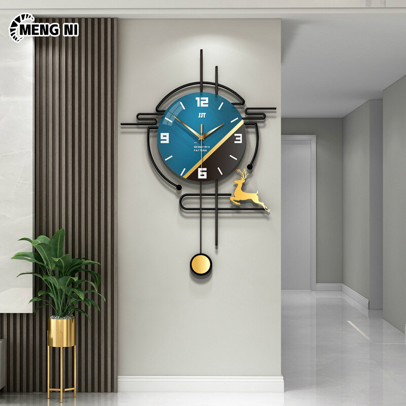 HANGDIANĐồng hồ treo tường đồng hồ treo tường đồng hồ treo tường đương đại đồng hồ treo tường kim loại phòng khách Đồng hồ treo tường thời trang phòng khách trang hoàng Đồng hồ treo tường sáng tạo nhà ở cái đồng hồ