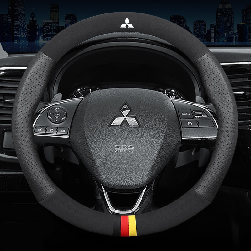 Bọc Vô Lăng Ô Tô Bằng Da Cho Mitsubishi ASX Triton Pajero Outlander Attrage Mirage Xpander Lancer Adventure Grandis Storm Fuso Montero 2018 2019 2020 2021 Phụ Kiện Tạo Kiểu Thoáng Khí Cho Ô Tô