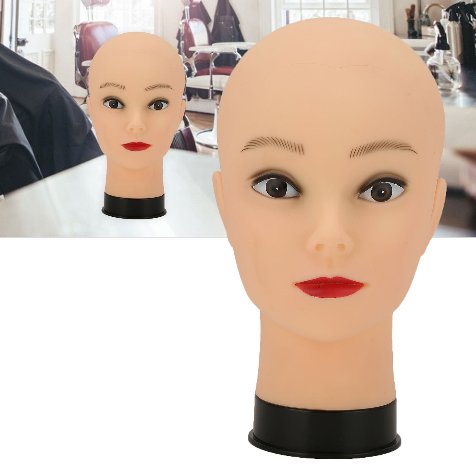 Ma-nơ-canh Đầu Hói ma-nơ-canh Đầu hiển thị đầu manơcanh Tóc giả làm Đầu hiển thị cao su PVC cho tiệm làm tóc giả để trưng bày cho gia đình