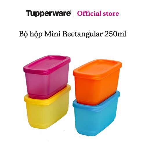 Bộ 4 hộp Tupperware Mini Rectangular 250ml