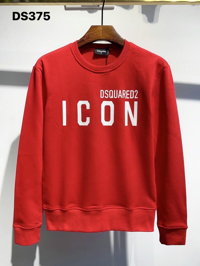 DSQ Áo Nỉ Đôi Dài Tay Thường Ngày Mùa Thu Cho Nam Nữ Áo Hoodie Nam Thương Hiệu DSQ Áo Nỉ In Chữ DSQUARED Cotton Đường Phố