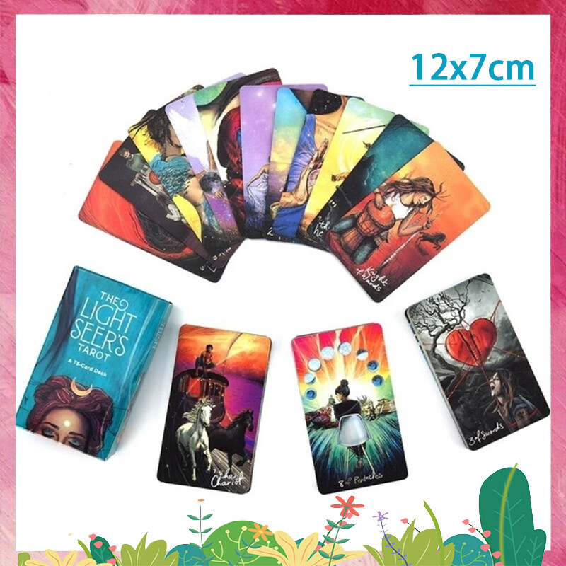 Light Seer's Tarot Card | Big Size 12*7 cm | Fortune Telling Game | Divination Cards | with Paper Guide Book English Version | Original Size Tarot | Spiritsong | The Modern Witch