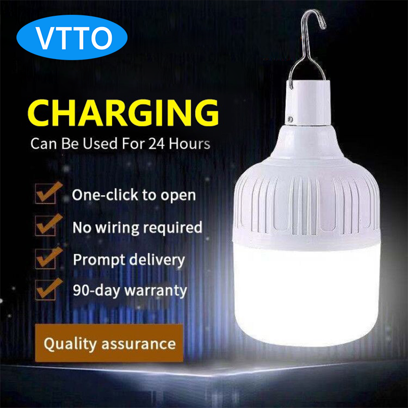 VTTO 40W 80W 180W 280W 350W 500W Ngoài Trời Bóng Đèn USB Sạc LED Khẩn Cấp Đèn Xách Tay Lều Đèn Lồng Đèn BBQ Cắm Trại Ánh Sáng Cho Patio Hiên Vườn