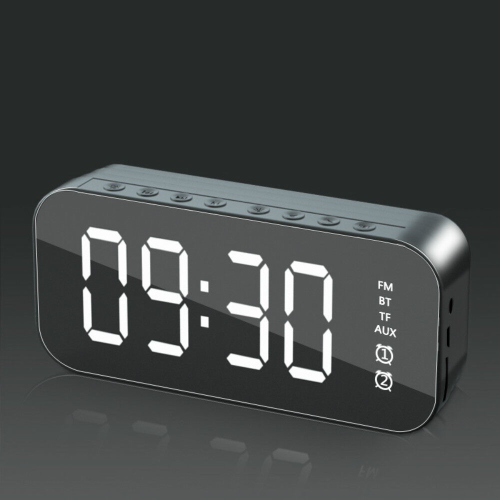 วิทยุ Bluetooth5.0ลำโพง LED นาฬิกา FM นาฬิกาปลุก