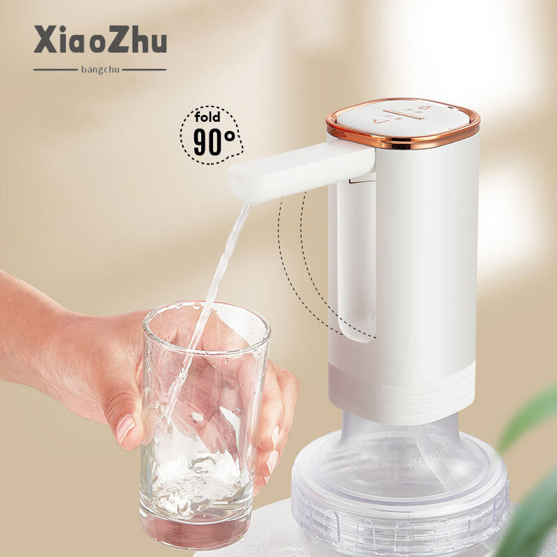XiaoZhubangchu Electric water pump foldable water dispenser automatic water dispenser long-lasting life one-key water discharge