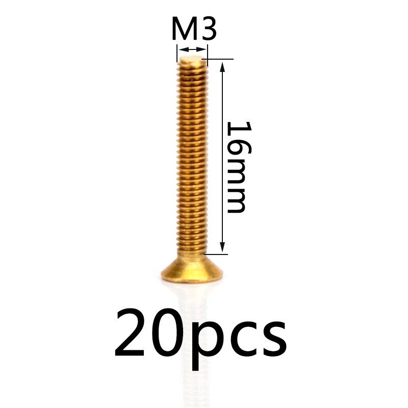 Metric Brass Flat Head chéo lõm Ốc Vít Máy móc chìm Phillips bu lông M2 M2.5 M3 M4 M5 M6 chiều dài 4