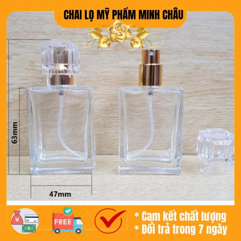 Lọ chiết nước hoa 30ml Nút Lục Giác / lọ dầu thơm