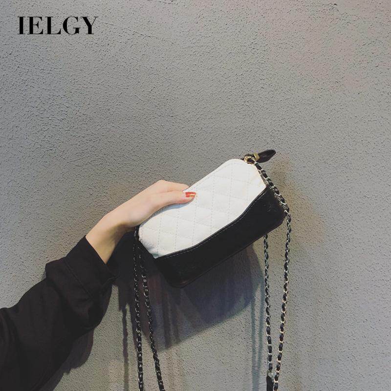 Ielgy túi đeo chéo dây xích phong cách thơm nhỏ hàn quốc cho nữ