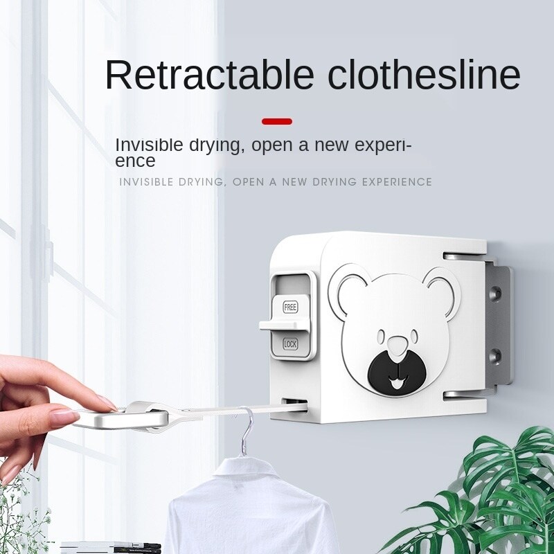 【A VOGUE】☋✤✹ Retractable Clothesline Indoor Outdoor Clothes Drying Rack Rope Line Tensioner Tightener For Apartment Balcony Laundry Products ราคา  1,998 บาท*ส่งฟรี