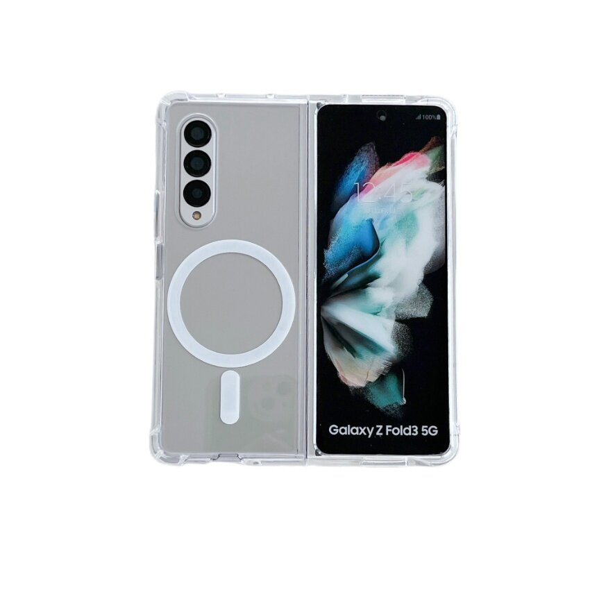 INOVAGEN Ốp Điện Thoại MagSafe Trong Suốt Cho Samsung Galaxy Z Flip 4 Flip 3 Fold 4 Fold 3 PC Ốp Bảo Vệ Toàn Diện Chống Vân Tay Hỗ Trợ Sạc Không Dây