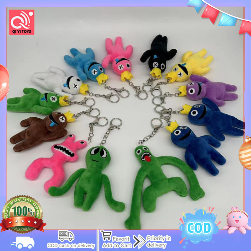 Rainbow Friends Roblox Keychain Plush Toy Kawaii Game Role Doll Soft