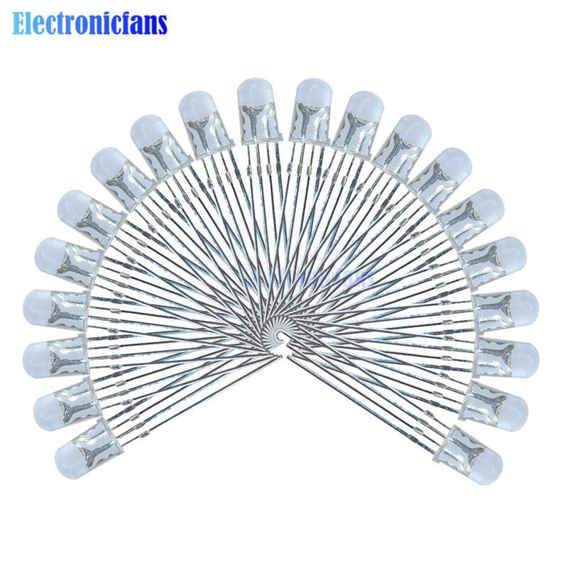 50pcs Multicolor 4pin 5mm Rgb Led Diode Light Lamp Tricolor Round Common Anode Led 5 Mm Light Emitting Diode