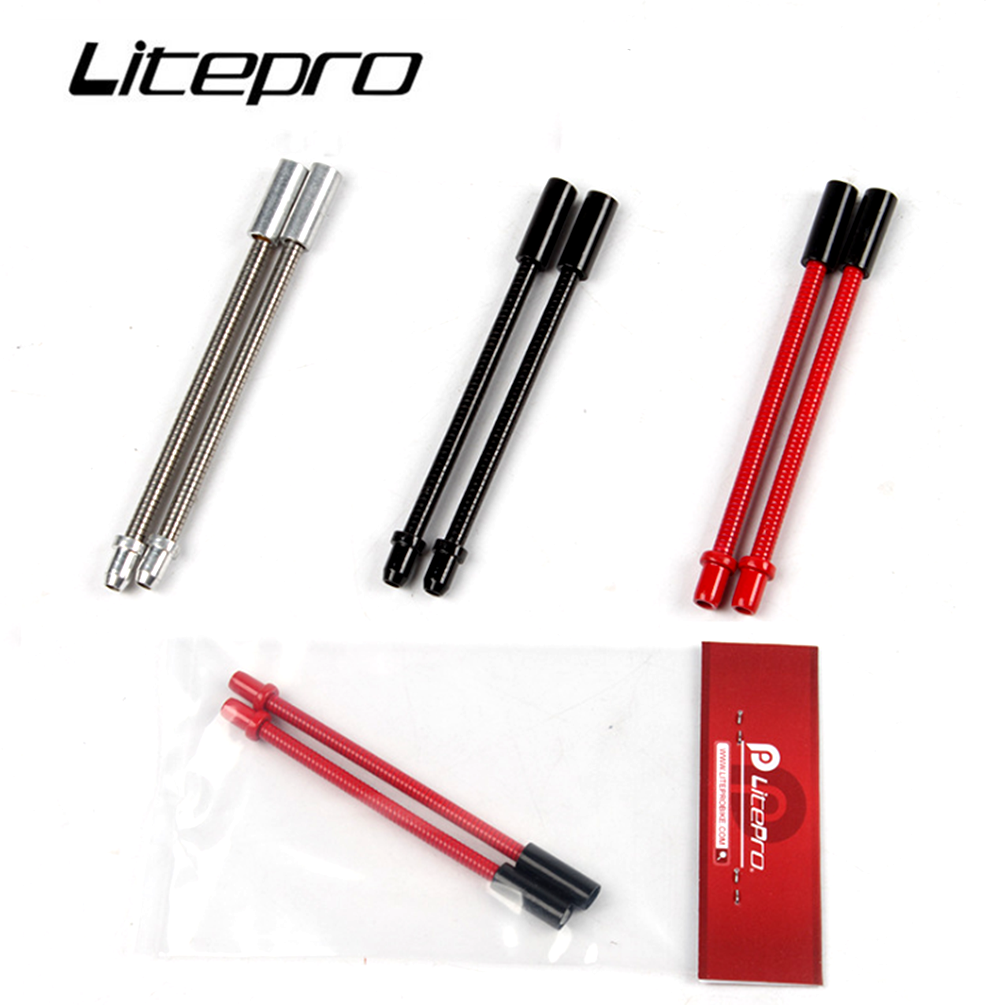 Litepro Ống Uốn Cong Phanh V Cho Xe Đạp Leo Núi MTB Đường Cong Thép Không Gỉ Ống Khuỷu Xe Đạp Đường Trường Gấp Được Mềm Uốn Cong Đi Xe Đạp Phụ Tùng