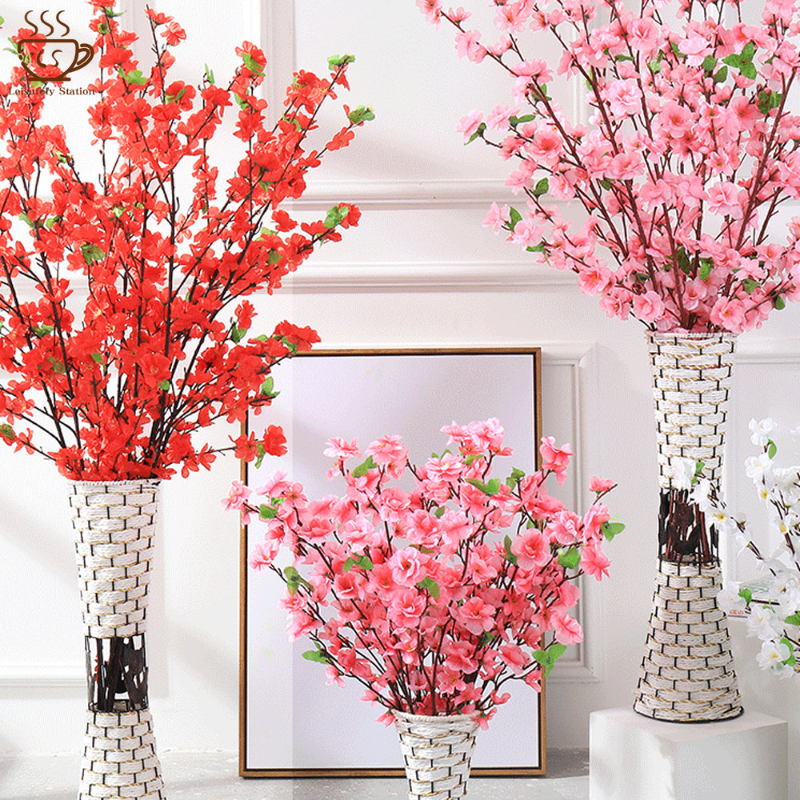 65cm hoa anh đào nhân tạo chi nhánh đồ trang trí đám cưới đạo cụ tự làm hoa anh đào hoa giả hoa giả