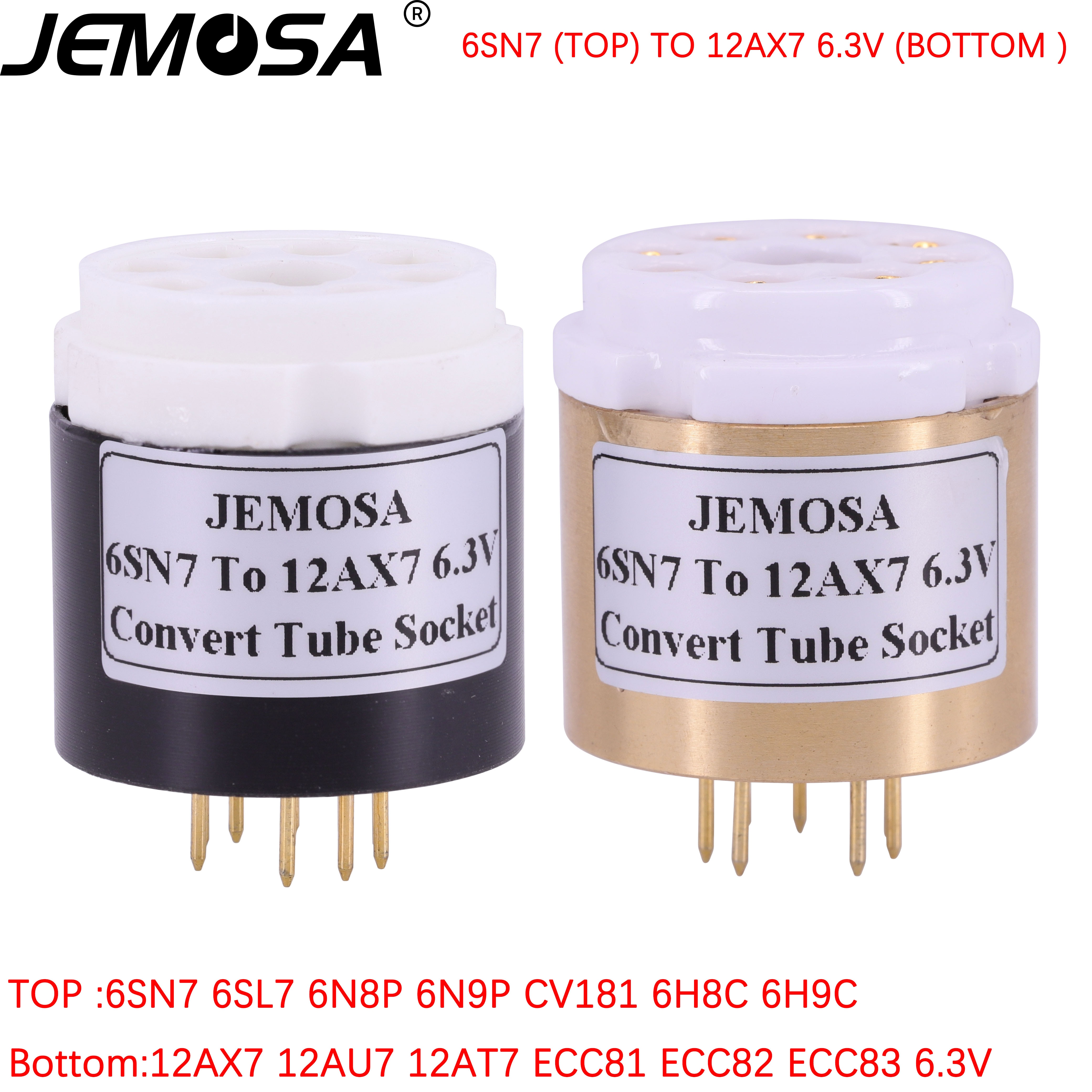 1pc 6sn7 6sl7 ecc32 ecc33 6n8p 6n9p b65 để 12ax7 12au7 ecc82 ecc83 7025 tự làm âm thanh ống chân không khuếch đại chuyển đổi ổ cắm adapter