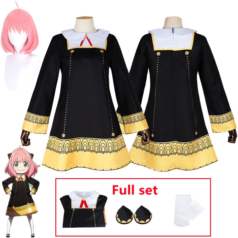 【Hot Sale】 Anime SPY X FAMILY Anya Forger Cosplay Costume Dress Uniform Sock Halloween Carnival Party Aldult Kids Clothes ราคา  1,467 บาท*ส่งฟรี