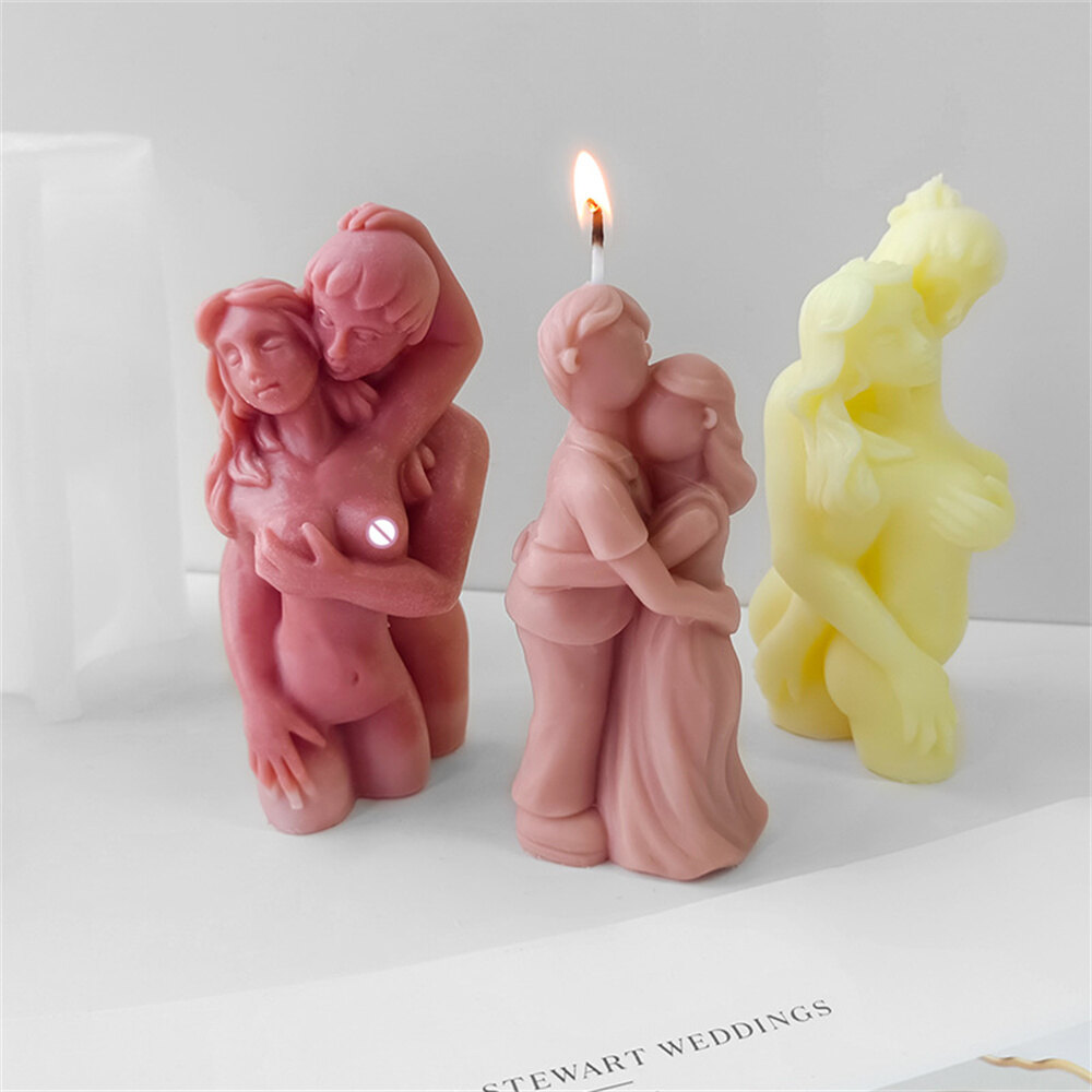 Ornament Candle DIY Couple Scented Human Body Lover Hug